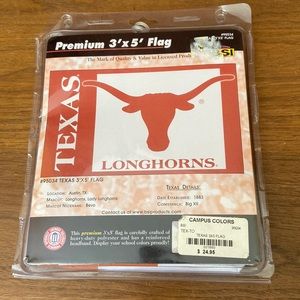 TEXAS LONGHORNS 3’ x 5’ HEAVY DUTY POLYESTER FLAG NEW SEALED